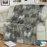 Japanese Chin Camo Blanket