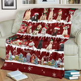 Labrador Retriever Snow Christmas Blanket