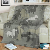 Dachshund Camo Blanket