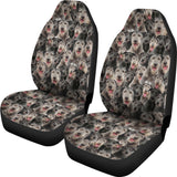 Irish Wolfhound Full Face Car Seat Covers