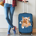 Yorkshire Terrier Torn Paper Luggage Covers