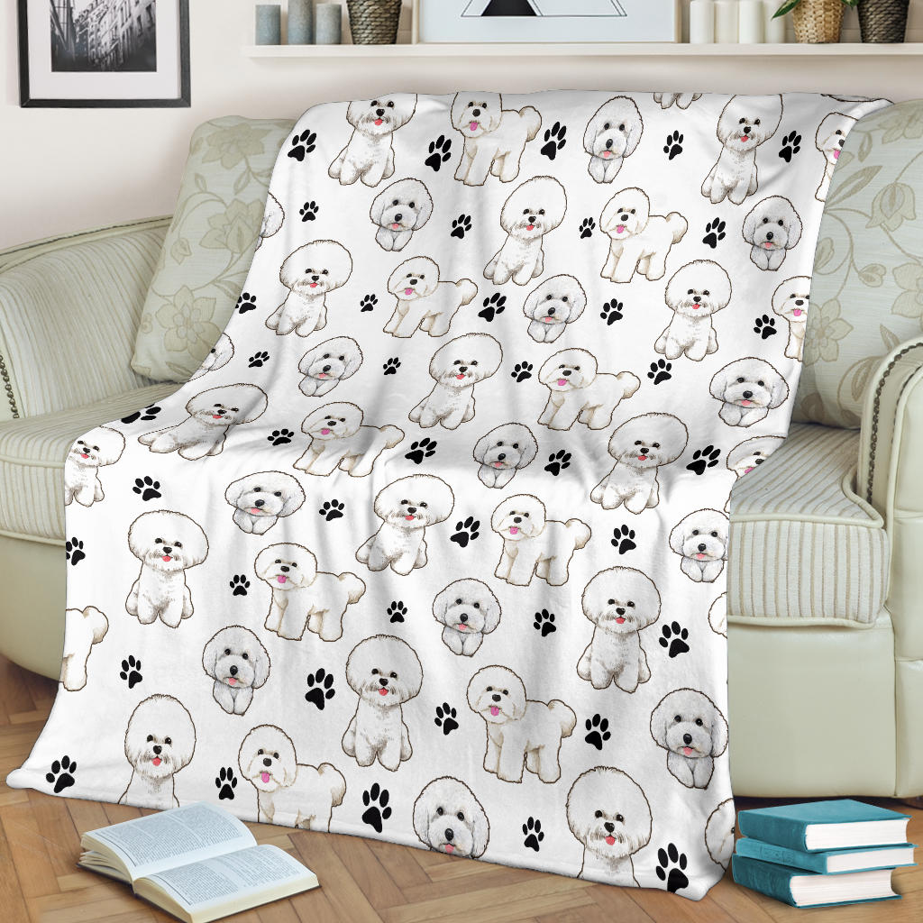 Bichon Paw Blanket