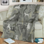 Doberman Pinscher Camo Blanket