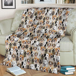 Central Asian Shepherd Dog Full Face Blanket