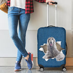 Afghan Hound Torn Paper Luggage Covers