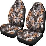 Italian Greyhound Full Face Car Seat Covers