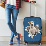 Parson Russell Terrier Torn Paper Luggage Covers