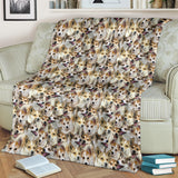 Norwegian Lundehund Full Face Blanket