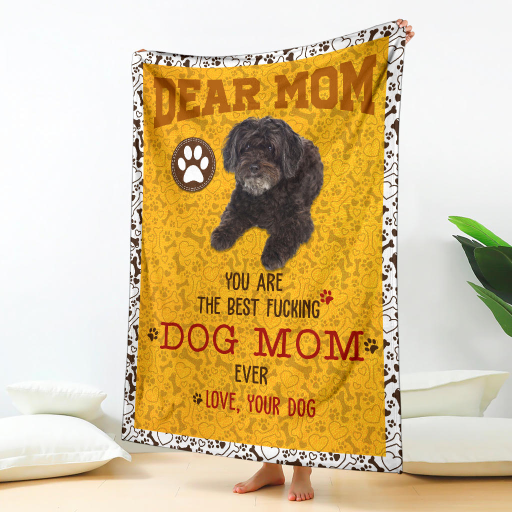 Schnoodle-Dog Mom Ever Blanket