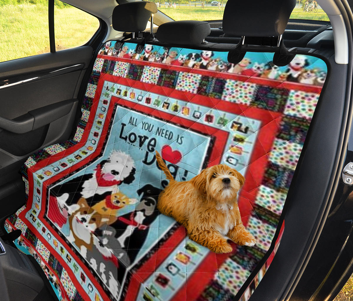 Love & A Dog Pet Seat Cover