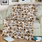 Bolognese Dog Full Face Blanket