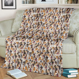 Icelandic Sheepdog Full Face Blanket