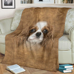 Cavalier King Charles Face Hair Blanket