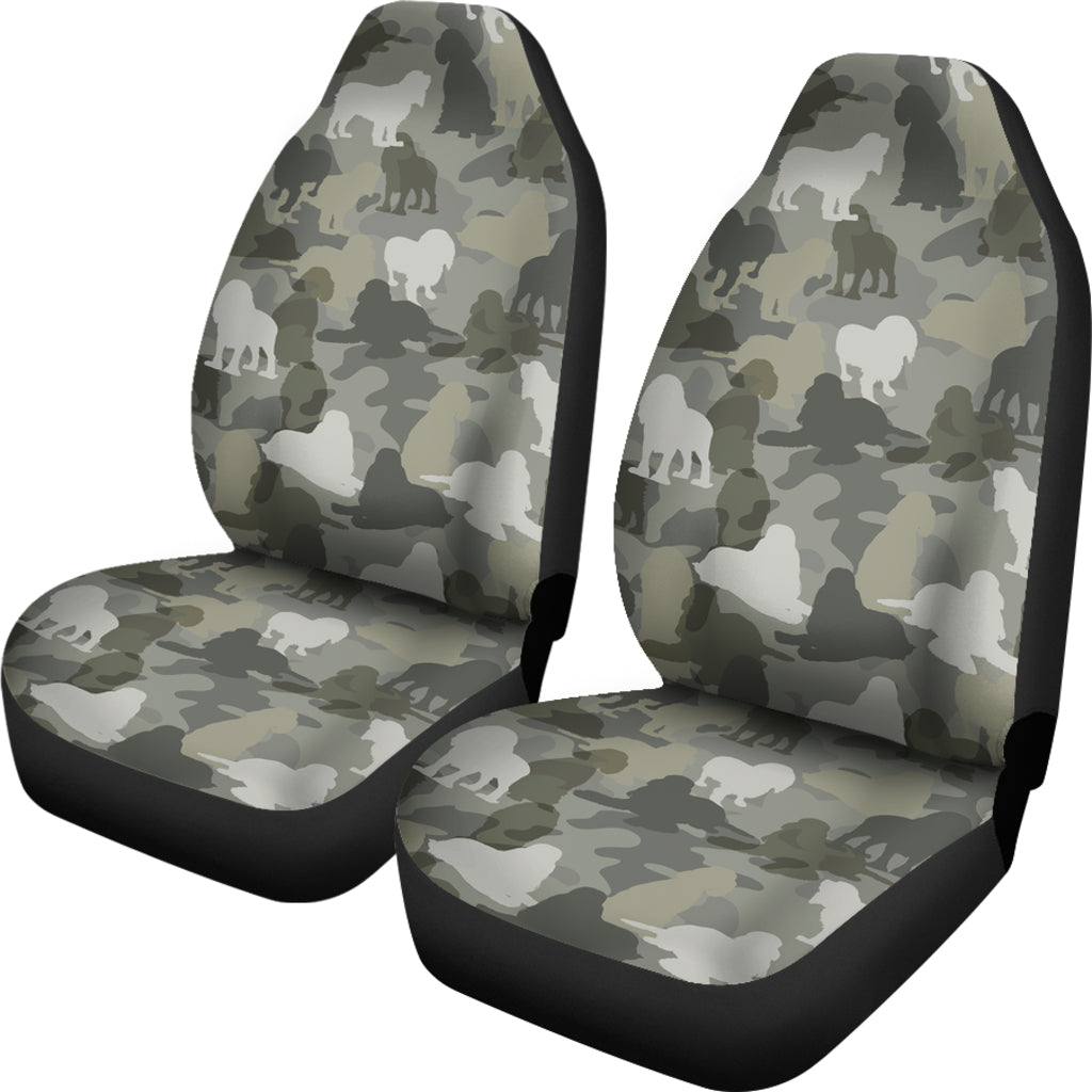 Cocker Spaniel Camo Car Seat Covers