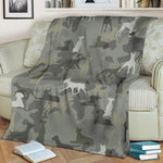 German Pinscher Camo Blanket