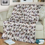 Dogo Argentino Full Face Blanket