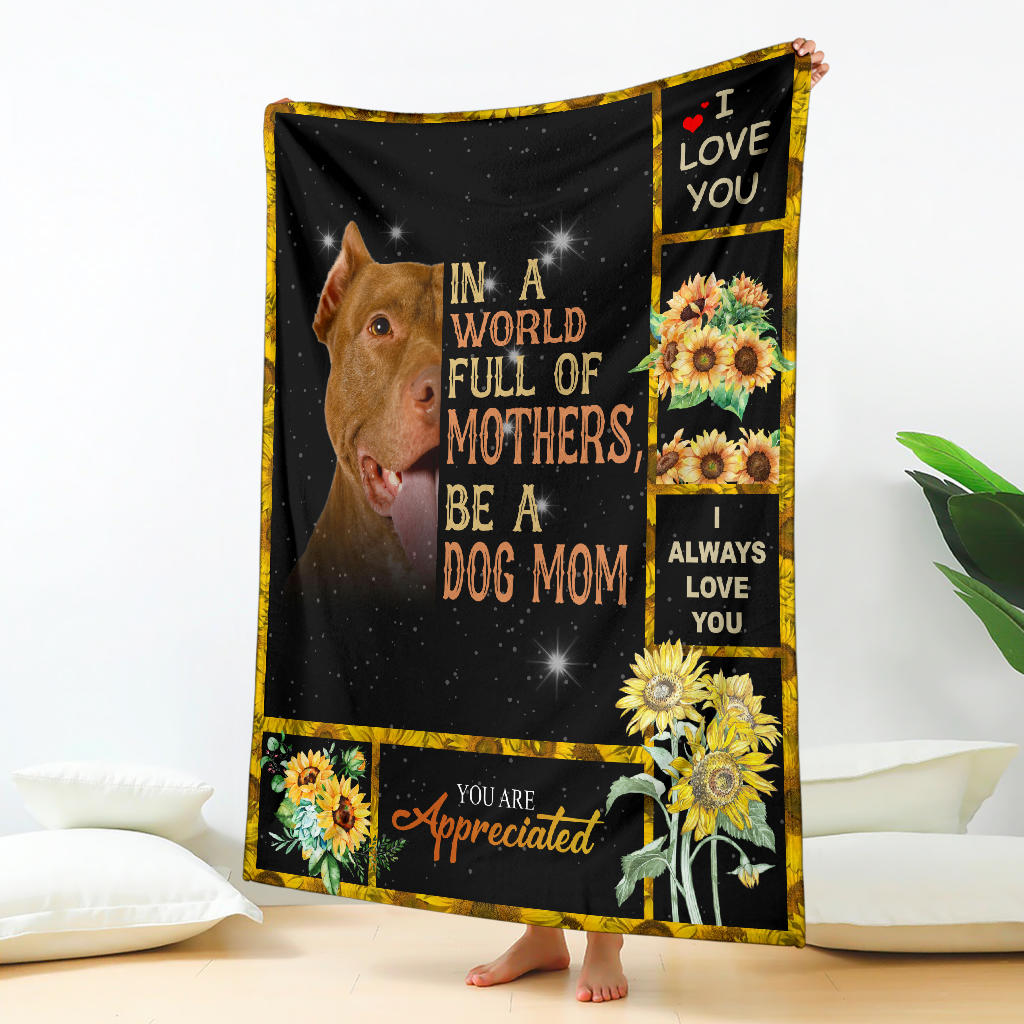 American Pit Bull Terrier-A Dog Mom Blanket