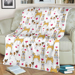 Akita Heart Blanket