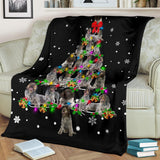 Wirehaired Pointing Griffon Christmas Tree Blanket