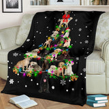 Labrador Retriever Christmas Tree Blanket