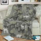 Borzoi Camo Blanket