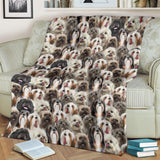 Lhasa Apso Full Face Blanket