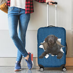 Flat-Coated Retriever Torn Paper Luggage Covers