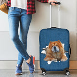 Chow Chow Torn Paper Luggage Covers