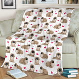 Pekingese Heart Blanket