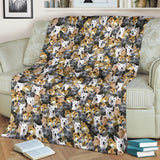 Canaan Dog Full Face Blanket