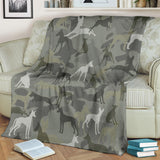 Ibizan Hound Camo Blanket