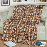 Welsh Springer Spaniel Full Face Blanket