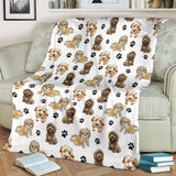 Cockapoo Paw Blanket