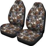 Spanish Water Dog Full Face Car Seat Covers