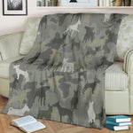 Miniature Pinscher Camo Blanket