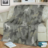 Miniature Pinscher Camo Blanket