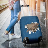 Owl Torn Paper Luggage Covers