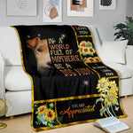 Wolf-A Dog Mom Blanket