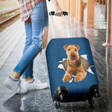 Airedale Terrier Torn Paper Luggage Covers