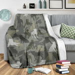 American Pit Bull Terrier Camo Blanket