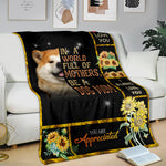 Akita-A Dog Mom Blanket