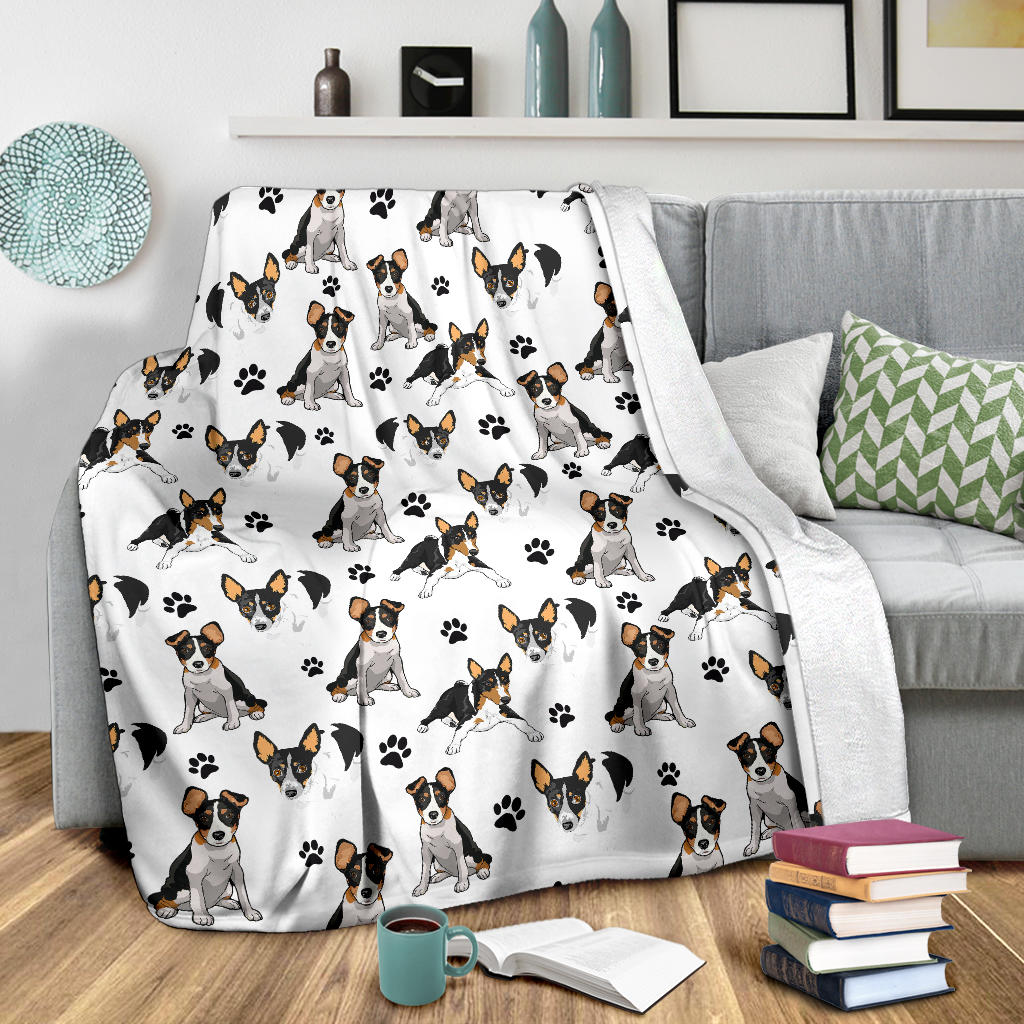 Rat Terrier Paw Blanket