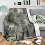 Dogo Argentino Camo Blanket