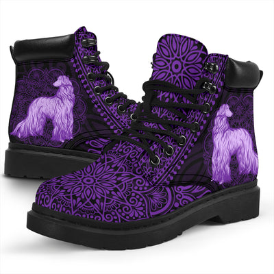 Afghan Hound Mandala All-Season Boots