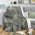 Ibizan Hound Camo Blanket