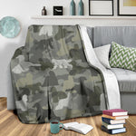 Afghan Hound Camo Blanket