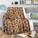 French Spaniel Full Face Blanket