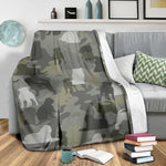 Brussels Griffon Camo Blanket