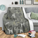 Airedale Terrier Camo Blanket