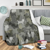 Cairn Terrier Camo Blanket